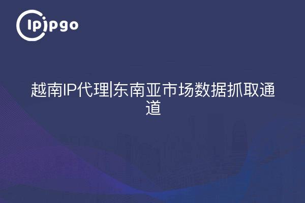 Proxy IP du Vietnam|Données du marché de l'Asie du Sud-Est Grab Channel